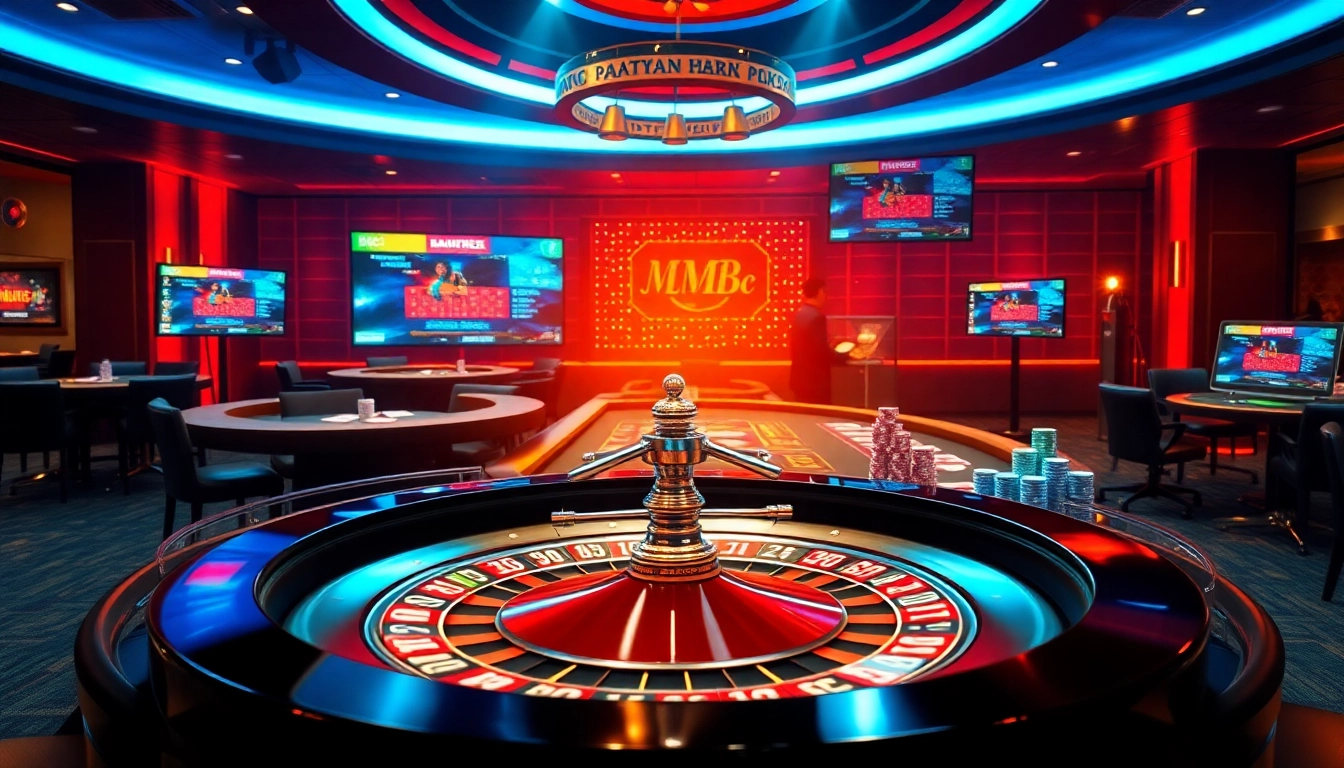Experience the thrill of online gambling at https://mm88bc.com/ with vibrant casino visuals showcasing excitement.