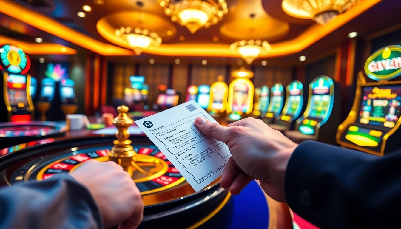 Engaging casino scene illustrating vibrant betting activities at https://f8bet.ventures/, featuring table games and excitement.