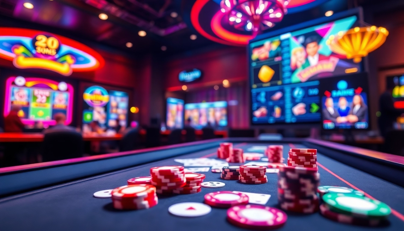 Jouer à des jeux captivants de casino en ligne 2026 sur une table de jeu animée.