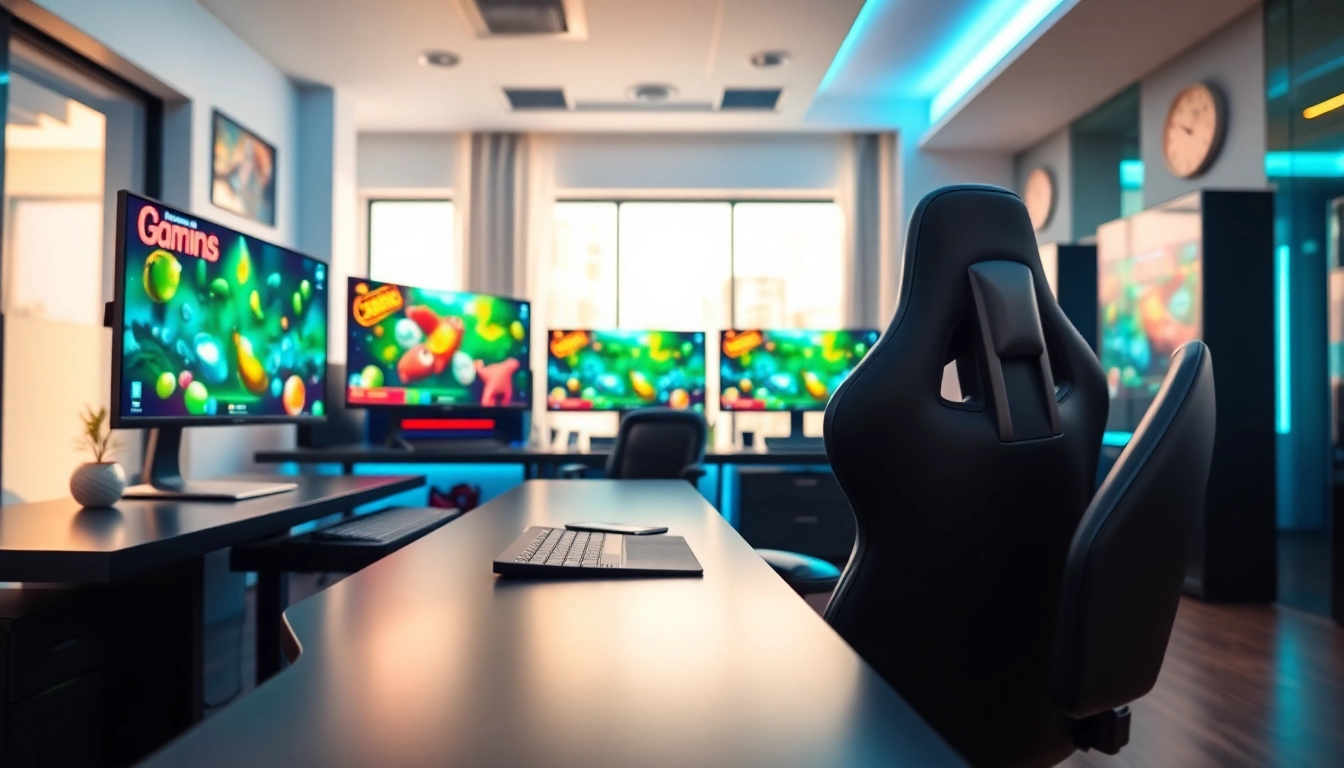 Jouer sur un casino en ligne suisse avec une interface moderne et colorée sur un écran d'ordinateur.