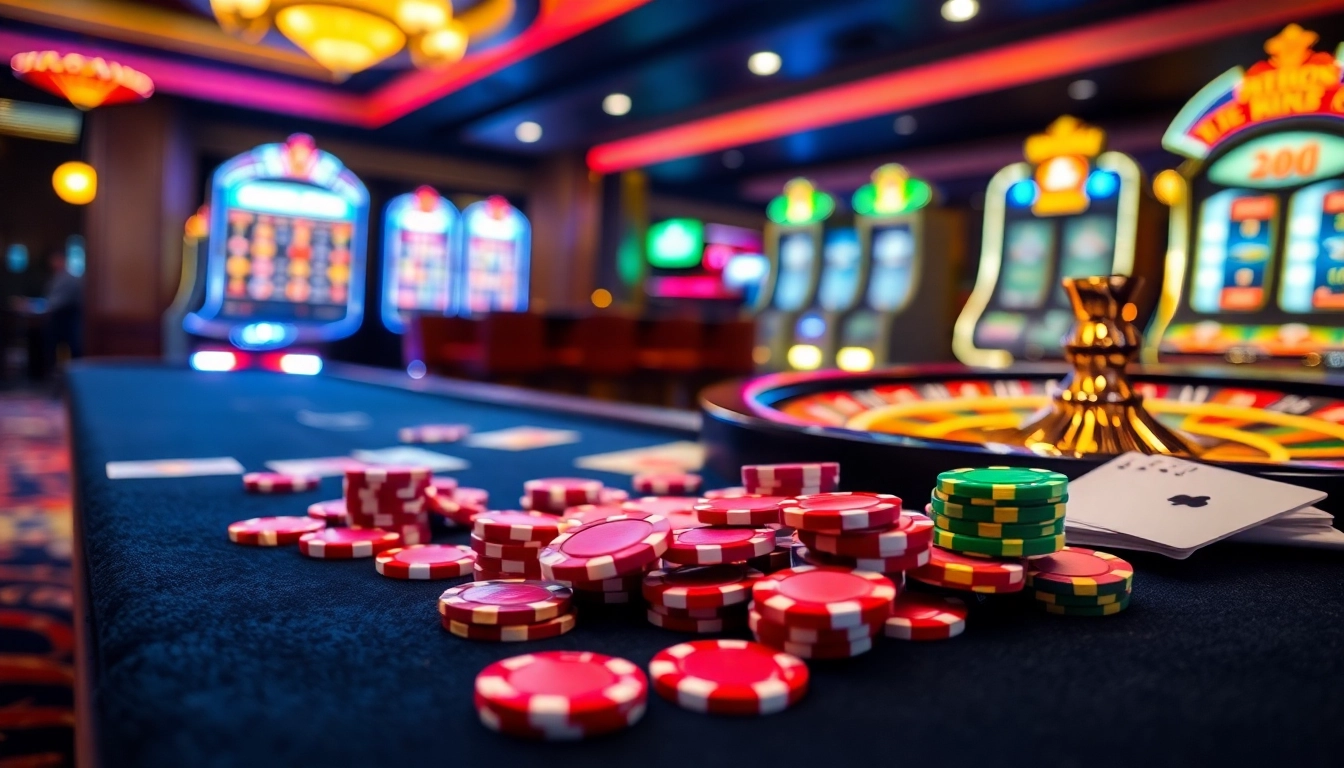 Experience thrilling gameplay at 789P casino with vibrant roulette, cards, and poker chips.