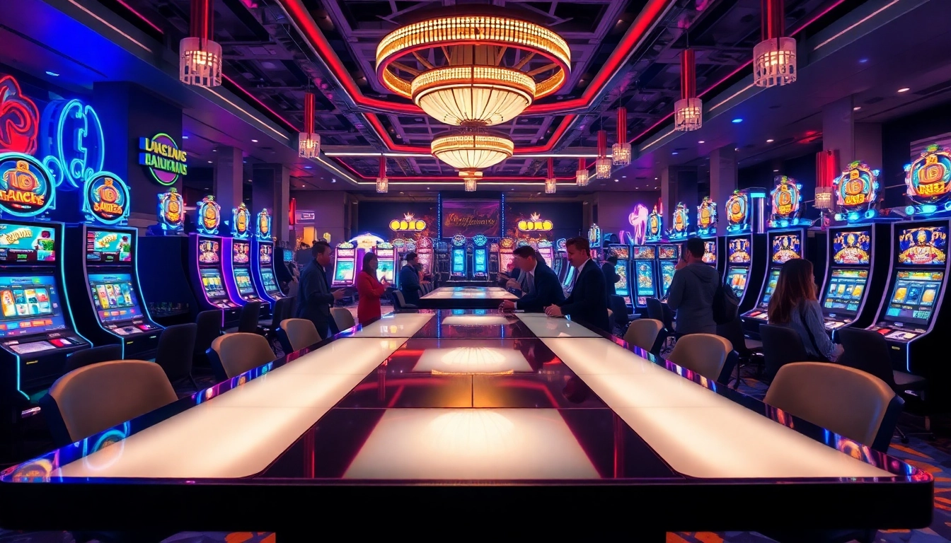 Découvrez le meilleur casino en ligne avec un ambiance dynamique et des joueurs enthousiastes au sein du casino.